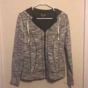 Gray zip up hoodie